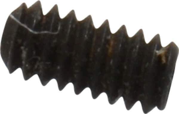 Value Collection - #0-80 UNF, 1/8" OAL, Cup Point Set Screw - Grade 8 Alloy Steel, 0.028" Key - Eagle Tool & Supply