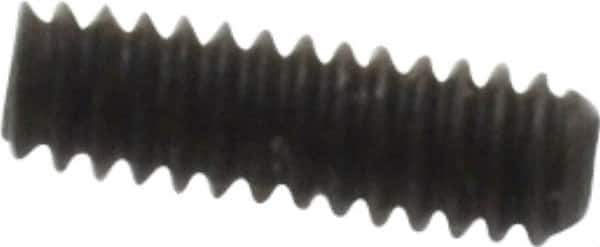 Value Collection - #0-80 UNF, 3/16" OAL, Cup Point Set Screw - Grade 8 Alloy Steel, 0.028" Key - Eagle Tool & Supply