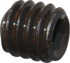 Value Collection - #5-44 UNF, 1/8" OAL, Cup Point Set Screw - Grade 8 Alloy Steel, 1/16" Key - Eagle Tool & Supply
