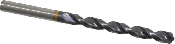 Guhring - 0.3031" 130° Powdered Metal Jobber Drill - FIREX Finish, Right Hand Cut, Parabolic Flute, Straight Shank, 4-19/32" OAL, Cone Relief Point - Eagle Tool & Supply