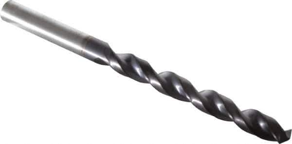 Guhring - 11/32" 130° Powdered Metal Jobber Drill - FIREX Finish, Right Hand Cut, Parabolic Flute, Straight Shank, 4-29/32" OAL, Cone Relief Point - Eagle Tool & Supply