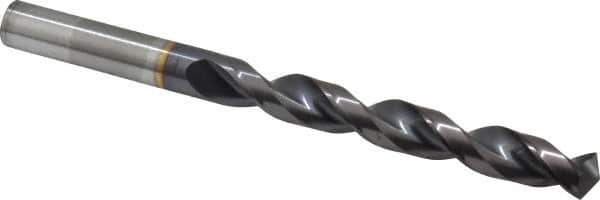 Guhring - 0.4724" 130° Powdered Metal Jobber Drill - FIREX Finish, Right Hand Cut, Parabolic Flute, Straight Shank, 5-15/16" OAL, Cone Relief Point - Eagle Tool & Supply