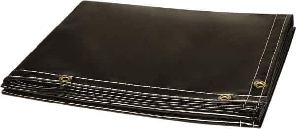 Steiner - 6' High x 6' Wide x 14mm Thick Vinyl Welding Curtain - Gray, Grommet - Eagle Tool & Supply