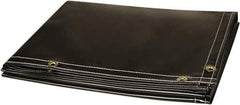Steiner - 6' High x 10' Wide x 14mm Thick Vinyl Welding Curtain - Gray, Grommet - Eagle Tool & Supply