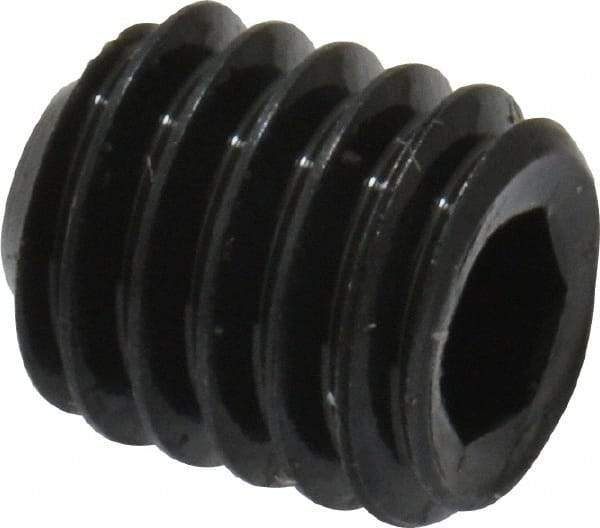 Value Collection - #8-36 UNF, 3/16" OAL, Cup Point Set Screw - Grade 8 Alloy Steel, 5/64" Key - Eagle Tool & Supply