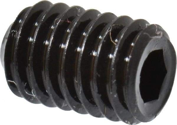 Value Collection - #8-36 UNF, 1/4" OAL, Cup Point Set Screw - Grade 8 Alloy Steel, 5/64" Key - Eagle Tool & Supply