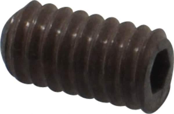 Value Collection - #8-36 UNF, 5/16" OAL, Cup Point Set Screw - Grade 8 Alloy Steel, 5/64" Key - Eagle Tool & Supply