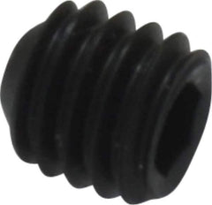 Value Collection - #10-32 UNF, 3/16" OAL, Cup Point Set Screw - Grade 8 Alloy Steel, 3/32" Key - Eagle Tool & Supply