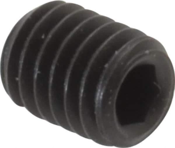 Value Collection - #10-32 UNF, 1/4" OAL, Cup Point Set Screw - Grade 8 Alloy Steel, 3/32" Key - Eagle Tool & Supply