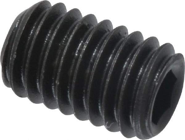 Value Collection - #10-32 UNF, 5/16" OAL, Cup Point Set Screw - Grade 8 Alloy Steel, 3/32" Key - Eagle Tool & Supply