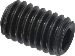 Value Collection - #10-32 UNF, 5/16" OAL, Cup Point Set Screw - Grade 8 Alloy Steel, 3/32" Key - Eagle Tool & Supply