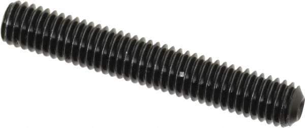 Value Collection - #10-32 UNF, 1-1/4" OAL, Cup Point Set Screw - Grade 8 Alloy Steel, 3/32" Key - Eagle Tool & Supply