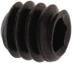 Value Collection - #3-48 UNC, 3/32" OAL, Cup Point Set Screw - Grade 8 Alloy Steel, 0.05" Key - Eagle Tool & Supply