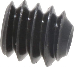 Value Collection - #4-40 UNC, 1/8" OAL, Cup Point Set Screw - Grade 8 Alloy Steel, 0.05" Key - Eagle Tool & Supply