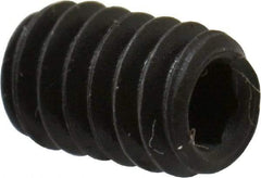 Value Collection - #5-40 UNC, 3/16" OAL, Cup Point Set Screw - Grade 8 Alloy Steel, 1/16" Key - Eagle Tool & Supply