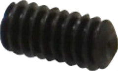 Value Collection - #5-40 UNC, 1/4" OAL, Cup Point Set Screw - Grade 8 Alloy Steel, 1/16" Key - Eagle Tool & Supply