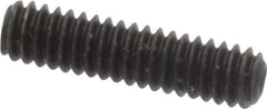 Value Collection - #5-40 UNC, 1/2" OAL, Cup Point Set Screw - Grade 8 Alloy Steel, 1/16" Key - Eagle Tool & Supply
