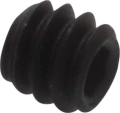 Value Collection - #6-32 UNC, 1/8" OAL, Cup Point Set Screw - Grade 8 Alloy Steel, 1/16" Key - Eagle Tool & Supply