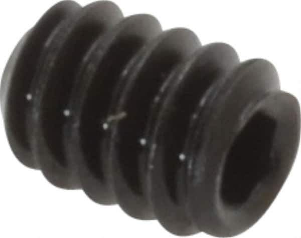 Value Collection - #6-32 UNC, 3/16" OAL, Cup Point Set Screw - Grade 8 Alloy Steel, 1/16" Key - Eagle Tool & Supply