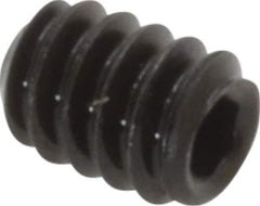 Value Collection - #6-32 UNC, 3/16" OAL, Cup Point Set Screw - Grade 8 Alloy Steel, 1/16" Key - Eagle Tool & Supply