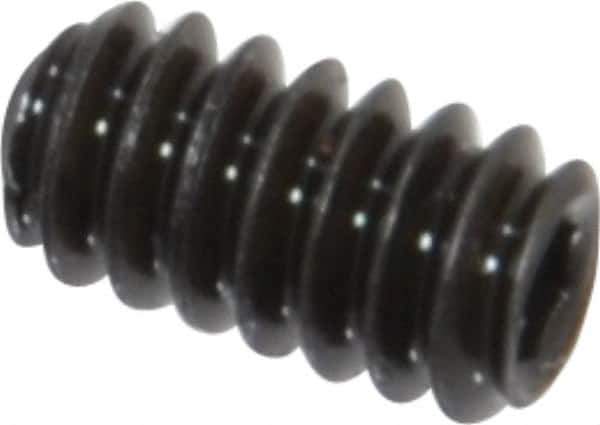 Value Collection - #6-32 UNC, 1/4" OAL, Cup Point Set Screw - Grade 8 Alloy Steel, 1/16" Key - Eagle Tool & Supply