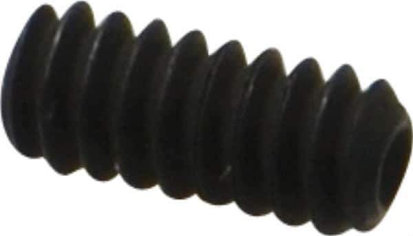 Value Collection - #6-32 UNC, 5/16" OAL, Cup Point Set Screw - Grade 8 Alloy Steel, 1/16" Key - Eagle Tool & Supply