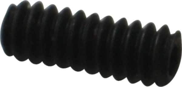 Value Collection - #6-32 UNC, 3/8" OAL, Cup Point Set Screw - Grade 8 Alloy Steel, 1/16" Key - Eagle Tool & Supply