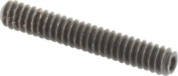 Value Collection - #6-32 UNC, 7/8" OAL, Cup Point Set Screw - Grade 8 Alloy Steel, 1/16" Key - Eagle Tool & Supply