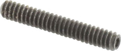 Value Collection - #6-32 UNC, 7/8" OAL, Cup Point Set Screw - Grade 8 Alloy Steel, 1/16" Key - Eagle Tool & Supply