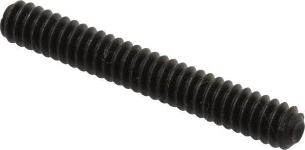 Value Collection - #6-32 UNC, 1" OAL, Cup Point Set Screw - Grade 8 Alloy Steel, 1/16" Key - Eagle Tool & Supply