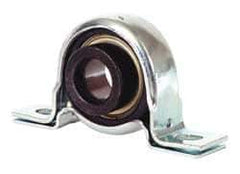 Value Collection - 7/8" ID, 4.5937" OAL x 2-5/8" OAH Pillow Block - 1,740 Lb Static Cap, 3,100 Lb Dyn Cap, 3-3/4" Btw Mnt Hole Ctrs, 1-5/16" Base-to-Ctr Ht, Stamped Steel Rubber Mount - Eagle Tool & Supply