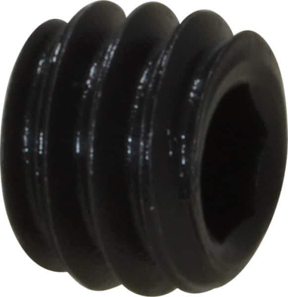 Value Collection - #8-32 UNC, 1/8" OAL, Cup Point Set Screw - Grade 8 Alloy Steel, 5/64" Key - Eagle Tool & Supply