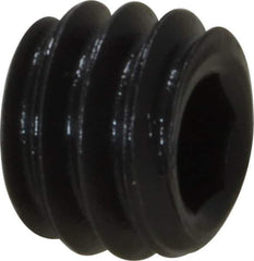 Value Collection - #8-32 UNC, 1/8" OAL, Cup Point Set Screw - Grade 8 Alloy Steel, 5/64" Key - Eagle Tool & Supply