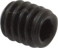 Value Collection - #8-32 UNC, 3/16" OAL, Cup Point Set Screw - Grade 8 Alloy Steel, 5/64" Key - Eagle Tool & Supply
