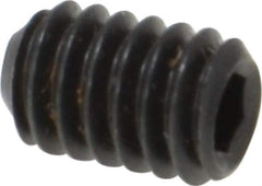 Value Collection - #8-32 UNC, 1/4" OAL, Cup Point Set Screw - Grade 8 Alloy Steel, 5/64" Key - Eagle Tool & Supply