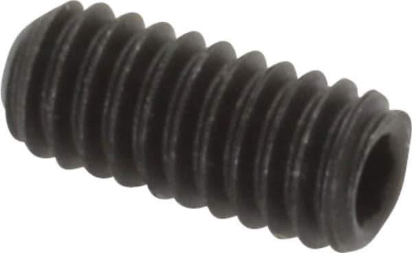 Value Collection - #8-32 UNC, 3/8" OAL, Cup Point Set Screw - Grade 8 Alloy Steel, 5/64" Key - Eagle Tool & Supply
