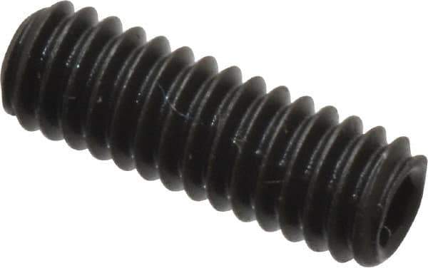 Value Collection - #8-32 UNC, 1/2" OAL, Cup Point Set Screw - Grade 8 Alloy Steel, 5/64" Key - Eagle Tool & Supply