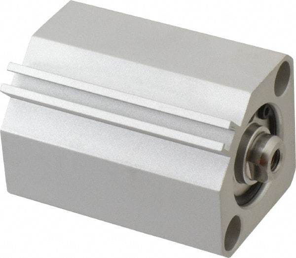 SMC PNEUMATICS - 1-3/16" Stroke x 1" Bore Double Acting Air Cylinder - 10-32 Port, 1/4-28 Rod Thread, 145 Max psi, 15 to 160°F - Eagle Tool & Supply