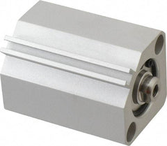 SMC PNEUMATICS - 1-3/16" Stroke x 1" Bore Double Acting Air Cylinder - 10-32 Port, 1/4-28 Rod Thread, 145 Max psi, 15 to 160°F - Eagle Tool & Supply
