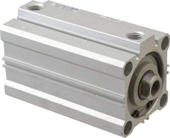 SMC PNEUMATICS - 2-15/16" Stroke x 2" Bore Double Acting Air Cylinder - 1/4 Port, 1/2-20 Rod Thread, 145 Max psi, 15 to 160°F - Eagle Tool & Supply