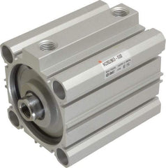 SMC PNEUMATICS - 1-15/16" Stroke x 2-1/2" Bore Double Acting Air Cylinder - 1/4 Port, 1/2-20 Rod Thread, 145 Max psi, 15 to 160°F - Eagle Tool & Supply