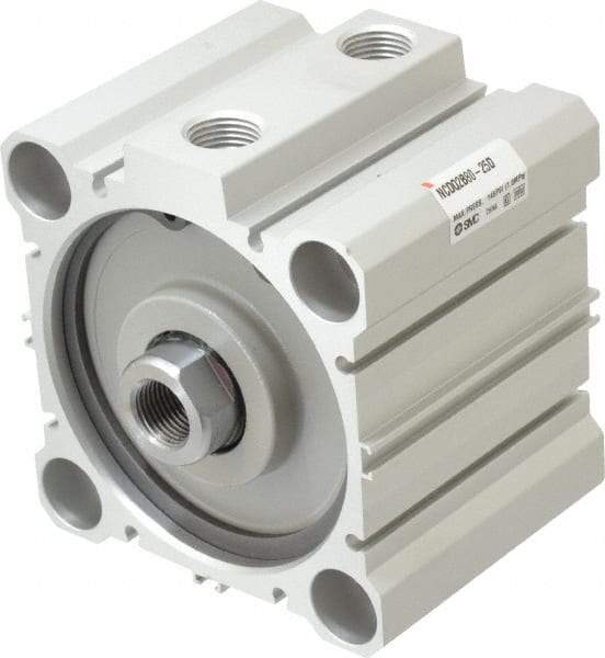 SMC PNEUMATICS - 1" Stroke x 3-1/4" Bore Double Acting Air Cylinder - 3/8 Port, 5/8-18 Rod Thread, 145 Max psi, 15 to 160°F - Eagle Tool & Supply