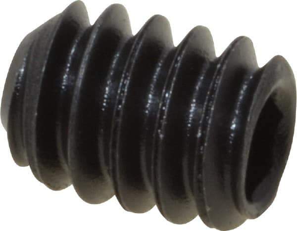 Value Collection - #10-24 UNC, 1/4" OAL, Cup Point Set Screw - Grade 8 Alloy Steel, 3/32" Key - Eagle Tool & Supply