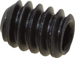 Value Collection - #10-24 UNC, 1/4" OAL, Cup Point Set Screw - Grade 8 Alloy Steel, 3/32" Key - Eagle Tool & Supply