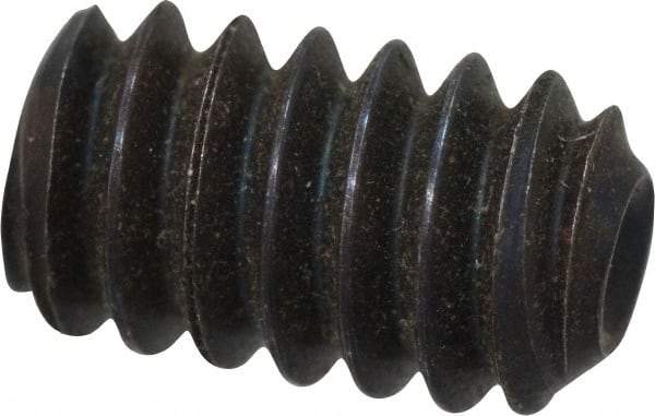 Value Collection - #10-24 UNC, 5/16" OAL, Cup Point Set Screw - Grade 8 Alloy Steel, 3/32" Key - Eagle Tool & Supply