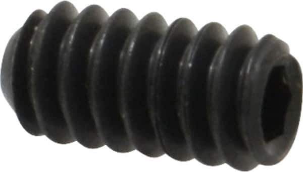 Value Collection - #10-24 UNC, 3/8" OAL, Cup Point Set Screw - Grade 8 Alloy Steel, 3/32" Key - Eagle Tool & Supply