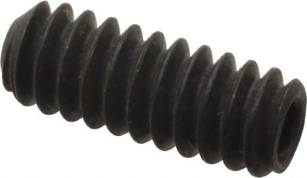 Value Collection - #10-24 UNC, 1/2" OAL, Cup Point Set Screw - Grade 8 Alloy Steel, 3/32" Key - Eagle Tool & Supply