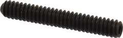 Value Collection - #10-24 UNC, 1-1/4" OAL, Cup Point Set Screw - Grade 8 Alloy Steel, 3/32" Key - Eagle Tool & Supply