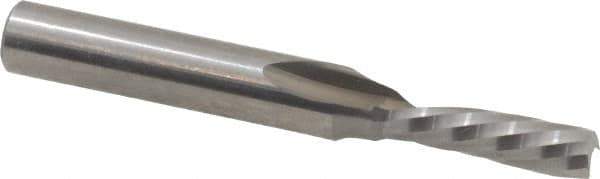 Onsrud - 3/16" Cutting Diam x 5/8" Length of Cut, 1 Flute, Downcut Spiral Router Bit - Uncoated, Right Hand Cut, Solid Carbide, 2" OAL x 1/4" Shank Diam, Single Edge, 21° Helix Angle - Eagle Tool & Supply