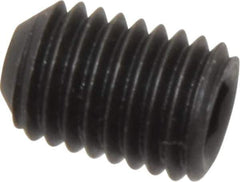 Value Collection - 1/4-28 UNF, 3/8" OAL, Cup Point Set Screw - Grade 8 Alloy Steel, 1/8" Key - Eagle Tool & Supply